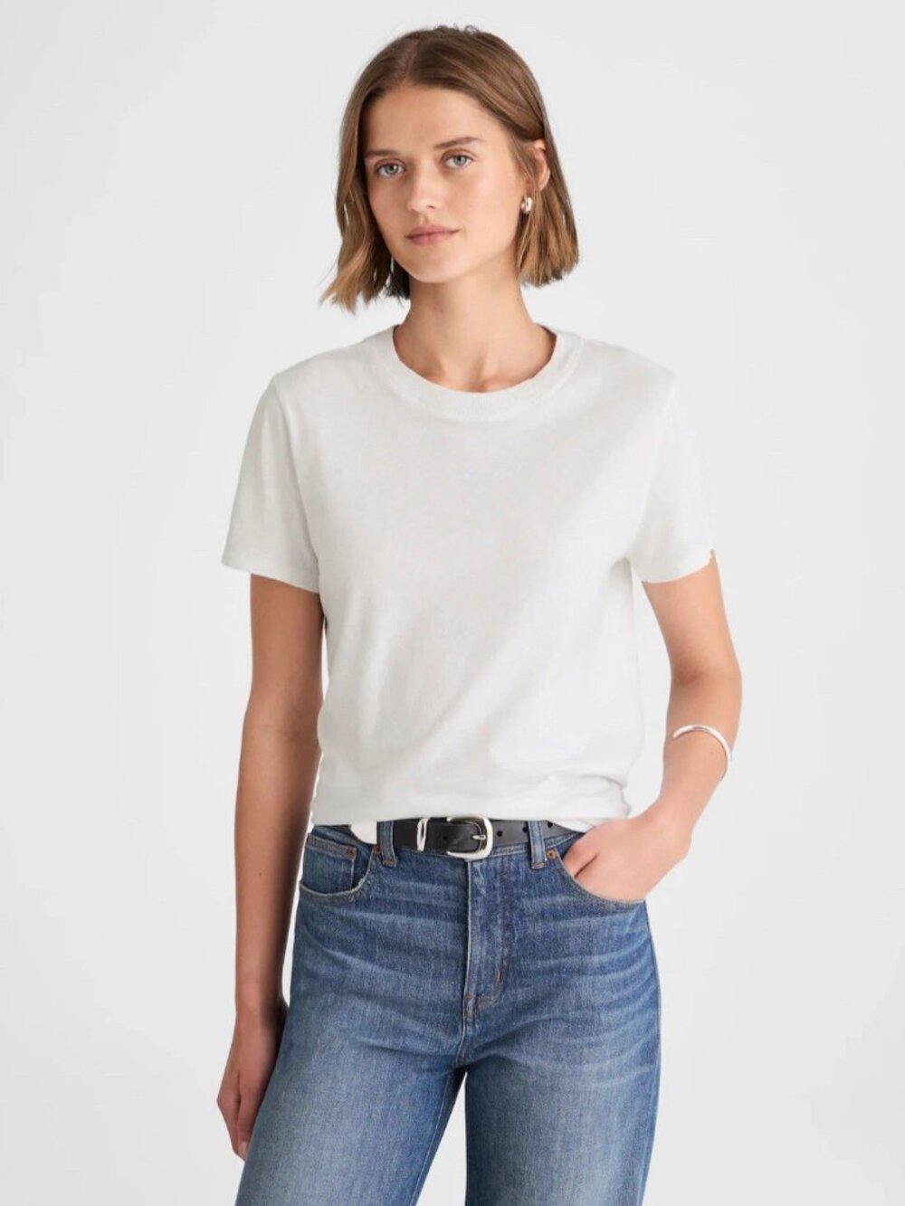 Madewell White Short Sleeve Relaxed Vintage Jersey Tee S NWT